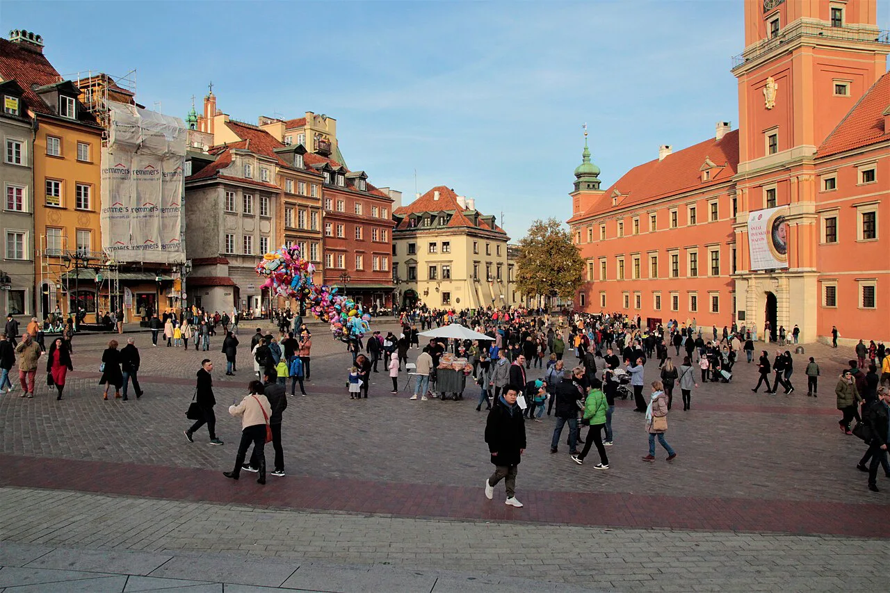 The Royal Castle and Castle Square in Warsaw.