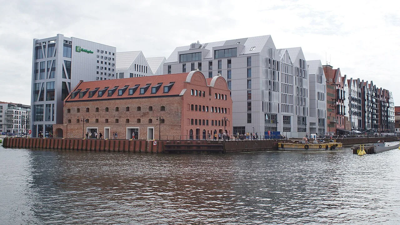 Northern tip of Granary Island in Gdańsk.