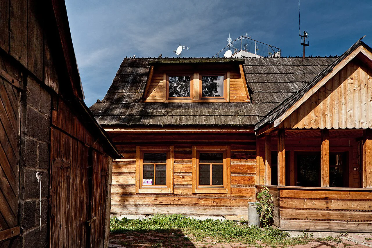 A traditional wooden house in Zakopane.