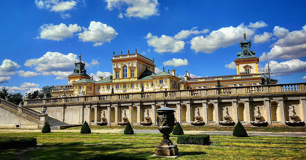 Wilanów Palace in Warsaw.