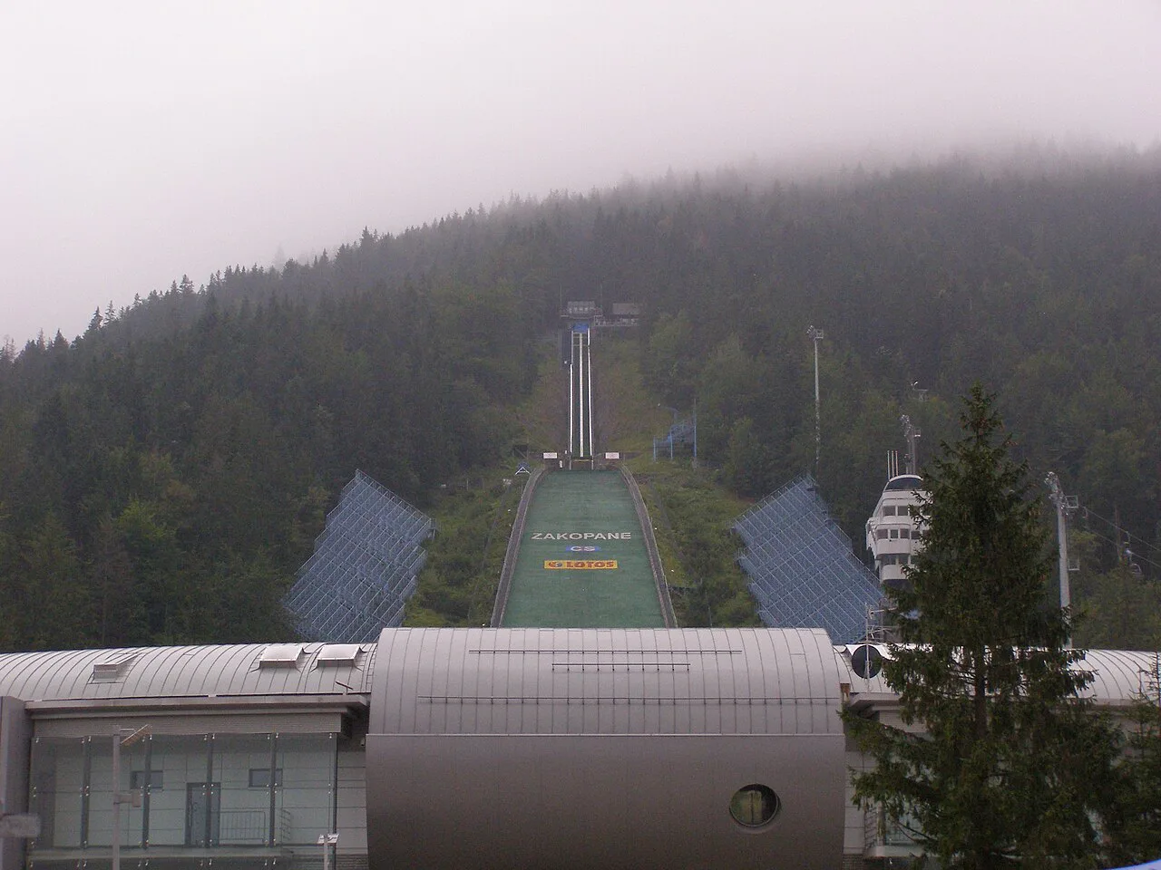 The Wielka Krokiew ski jumping hill in Zakopane.