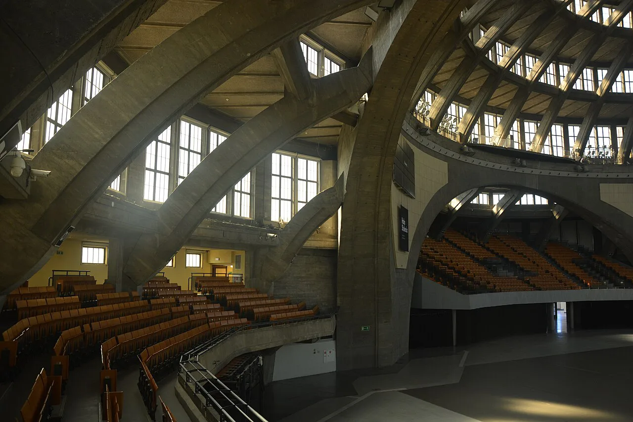 The interior of Centennial Hall in Wrocław.