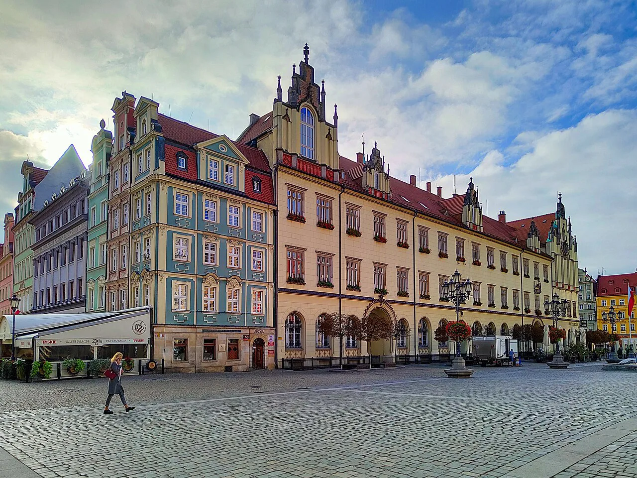 The New Town Hall on the Market Square in Wrocław.