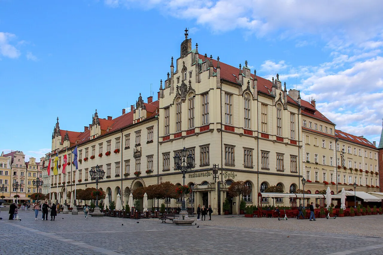 The New Town Hall on Wrocław's Market Square.
