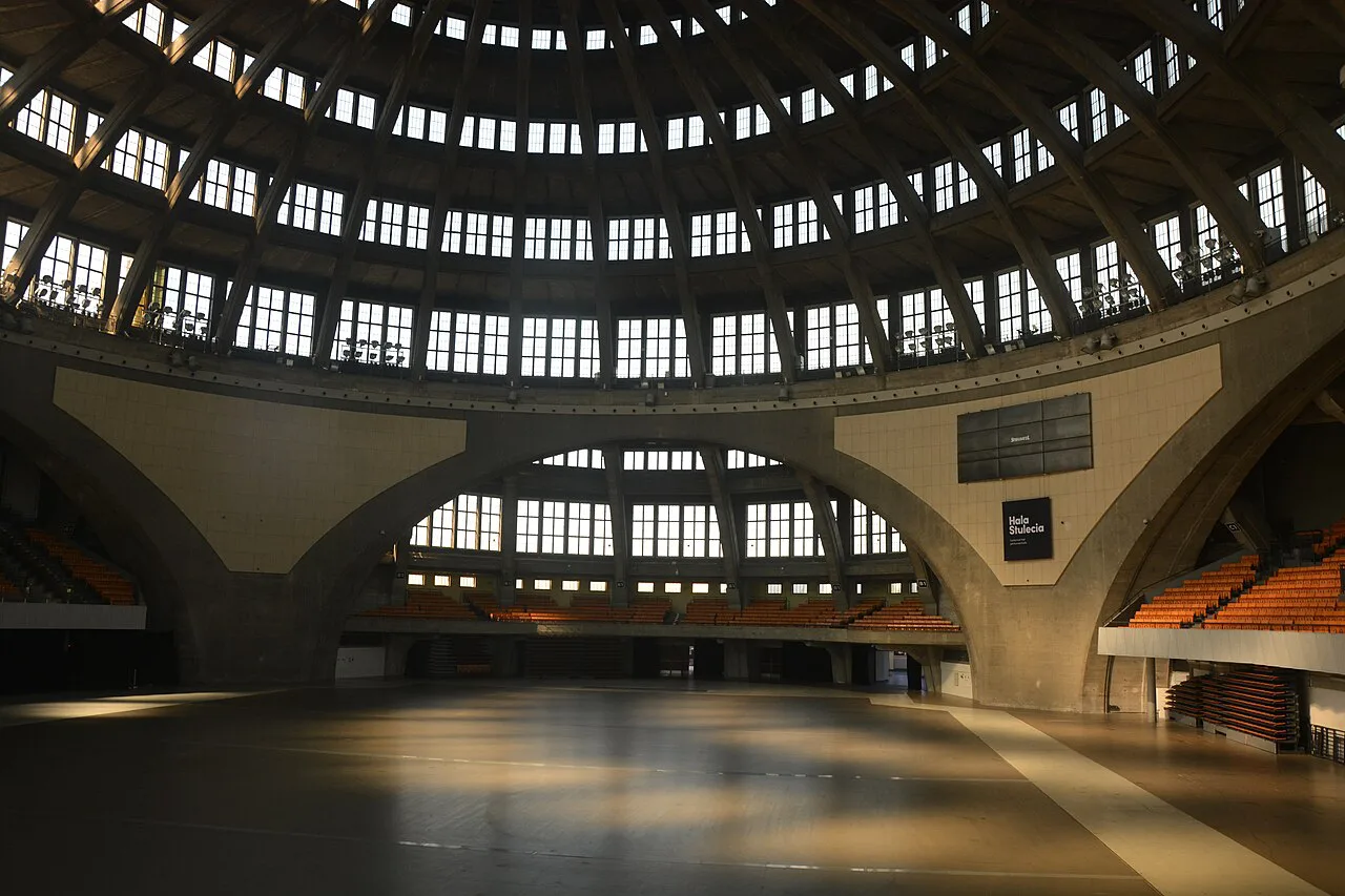 The interior of Centennial Hall in Wrocław.