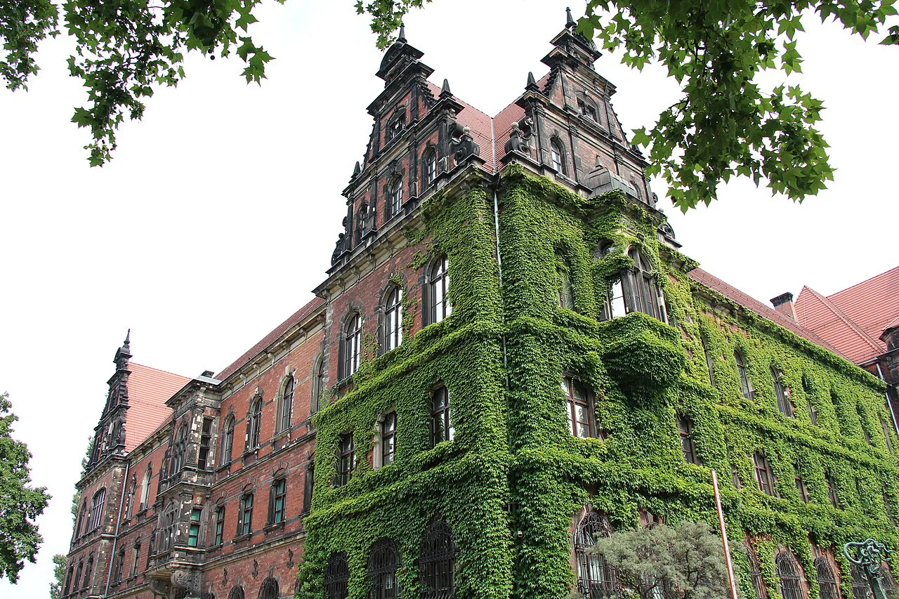 The National Museum building in Wrocław on Plac Powstańców Warszawy.