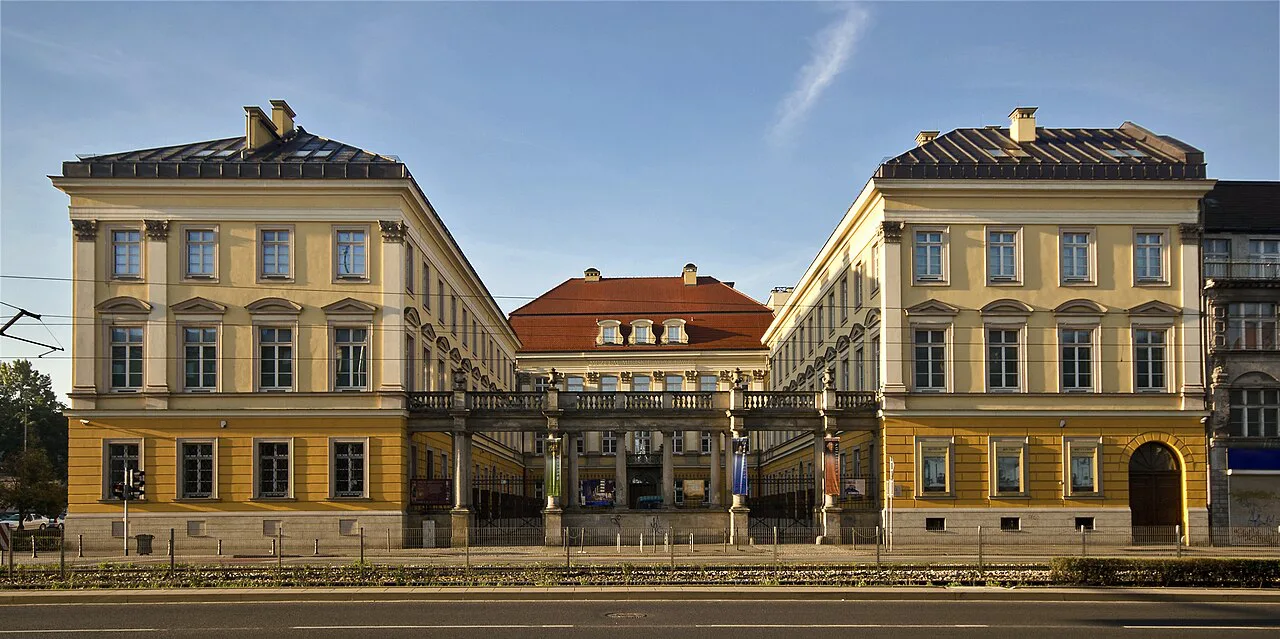 The Royal Palace of Wrocław on Kazimierza Wielkiego Street.