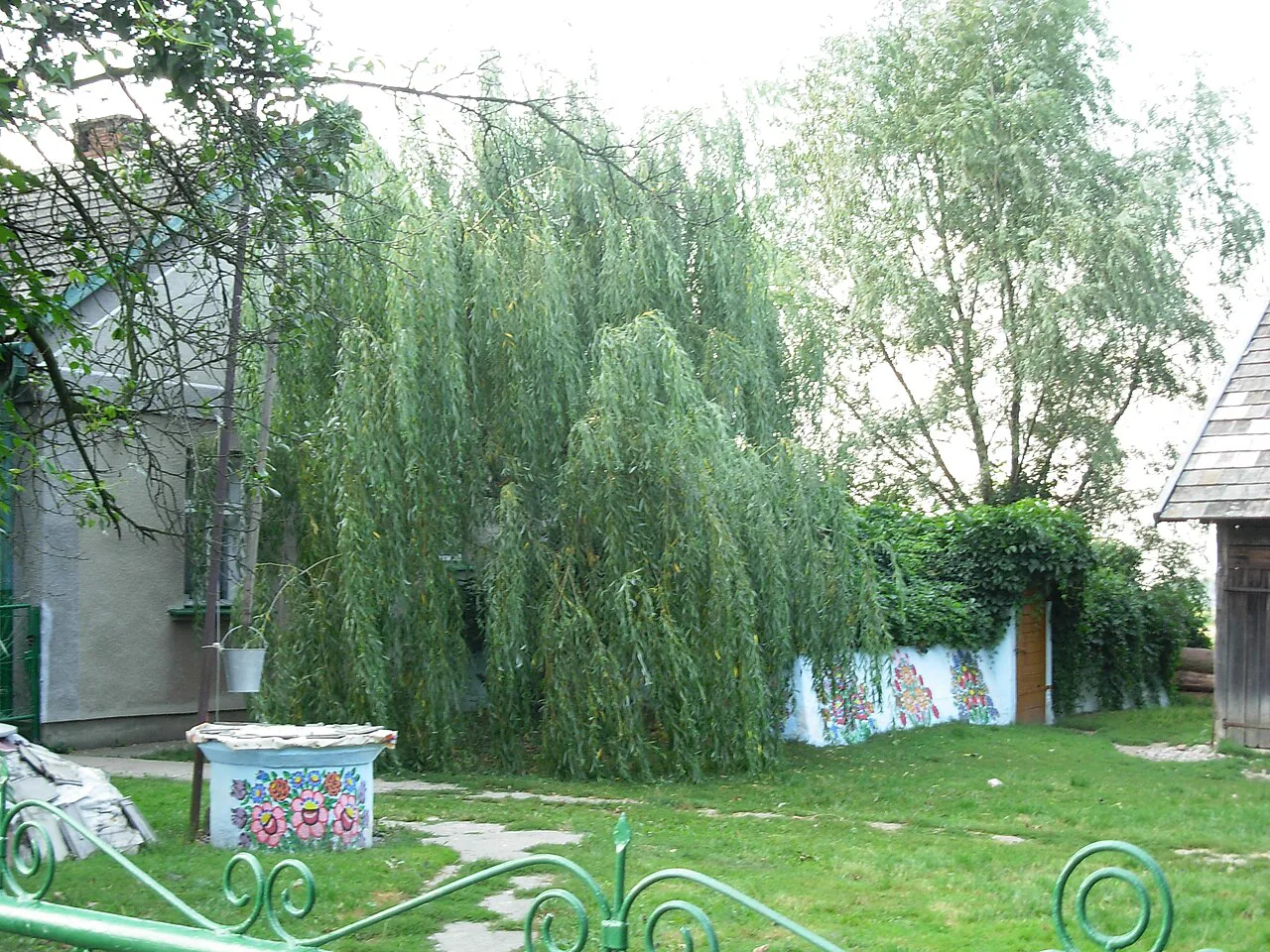 A painted cottage in Zalipie.