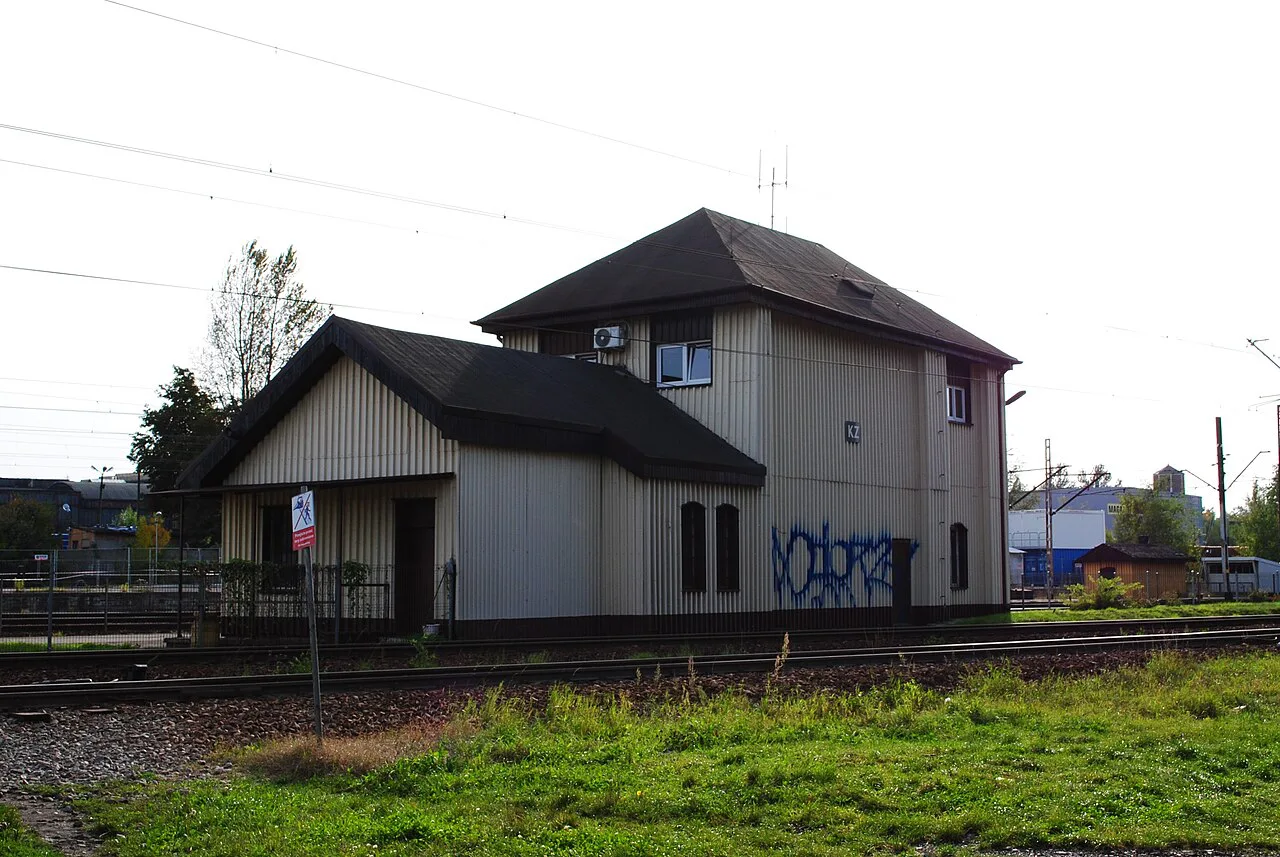 The station building at Katowice Zawodzie.