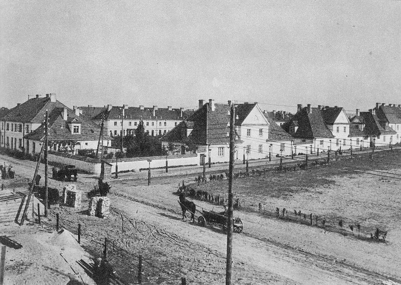 Historic photo of Żoliborz Urzędniczy in Warsaw in 1928.